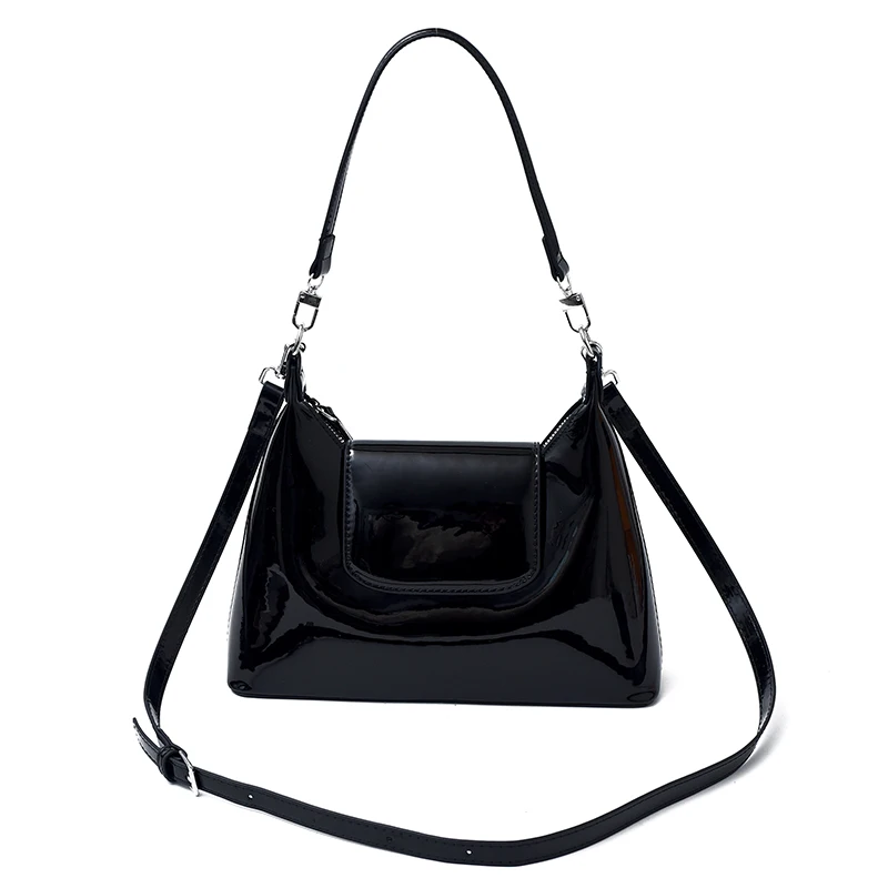 Women PU Leather Underarm Shoulder Bag Adjustable Strap Single Shoulder Armpit Bag Simple Shoulder Handbag for Daily Use Travel