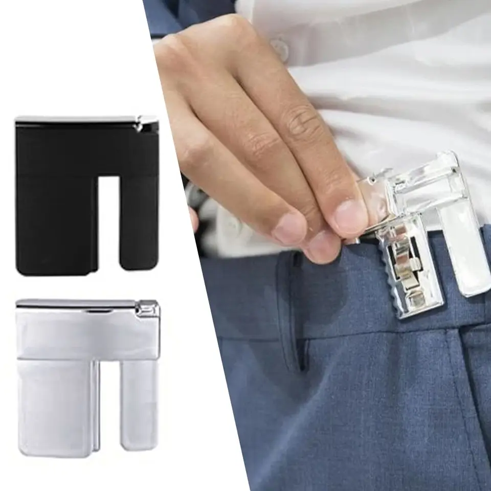 Set 9 Clip Per Pantaloni Regolabili – Fibbie In Lega 3 Colori (Argento, Oro, Nero) Senza Cuciture, Per Jeans E Gonne, Facili Da Applicare