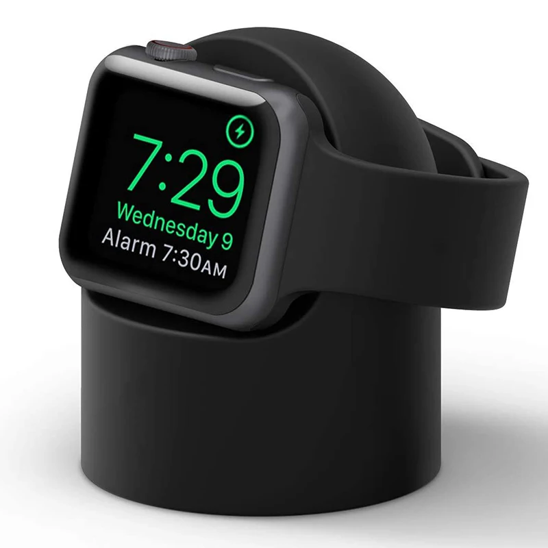 Apple Watch Charger Stand Charger Stand For Apple Watch Series 9 8 Ultra 7 6 5 SE 4 3 2 Charger Dock Station Silicone Bracket Iwatch Charging Cable Holder