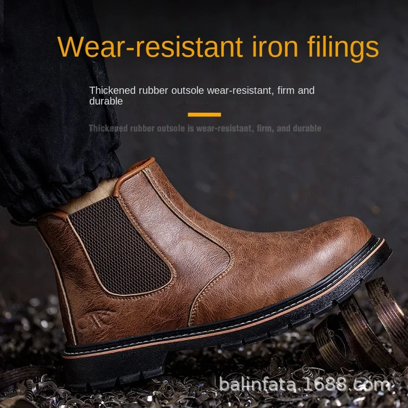 Comfortable Steel Toe Safety Shoes for Men, Suitable for All Seasons, Control Safety Hazards wrok boots