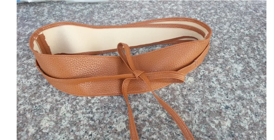 2020 New 12 Colors Women Belts Wide Belt Female Self Tie Obi Cinch Waistband Belts for Women Wedding Dress Waist Band Present