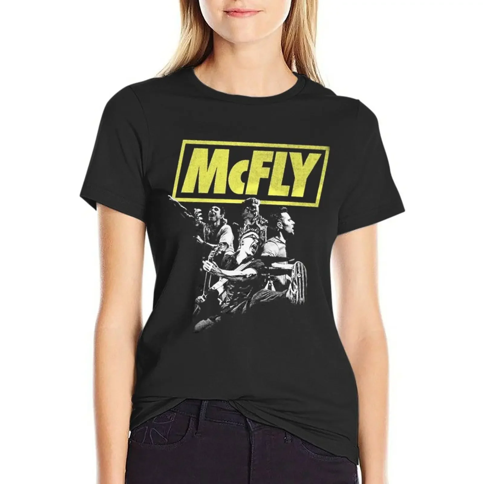 

MCFLY T-shirt summer clothes tees white t-shirts for Women