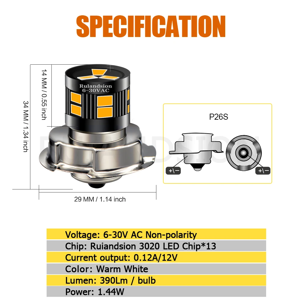 Universal Waterproof LED Headlight Bulb for Vehicles and Motorcycles