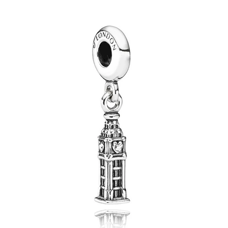 

Fit Pandora London the Elizabeth Tower Dangle Charms Big Ben Pendant for Jewelry Making Women Bracelet Accessories Girls Bangles