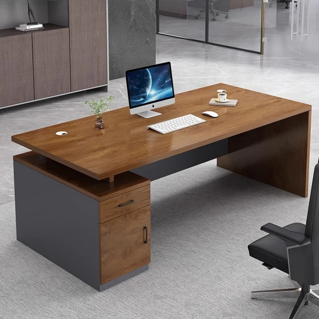 Bureau de bureau moderne pour chambre à coucher, rangement Design de luxe, bureau à la mode, travail classique Biurko Do Komputera, accessoires pour la maison 1