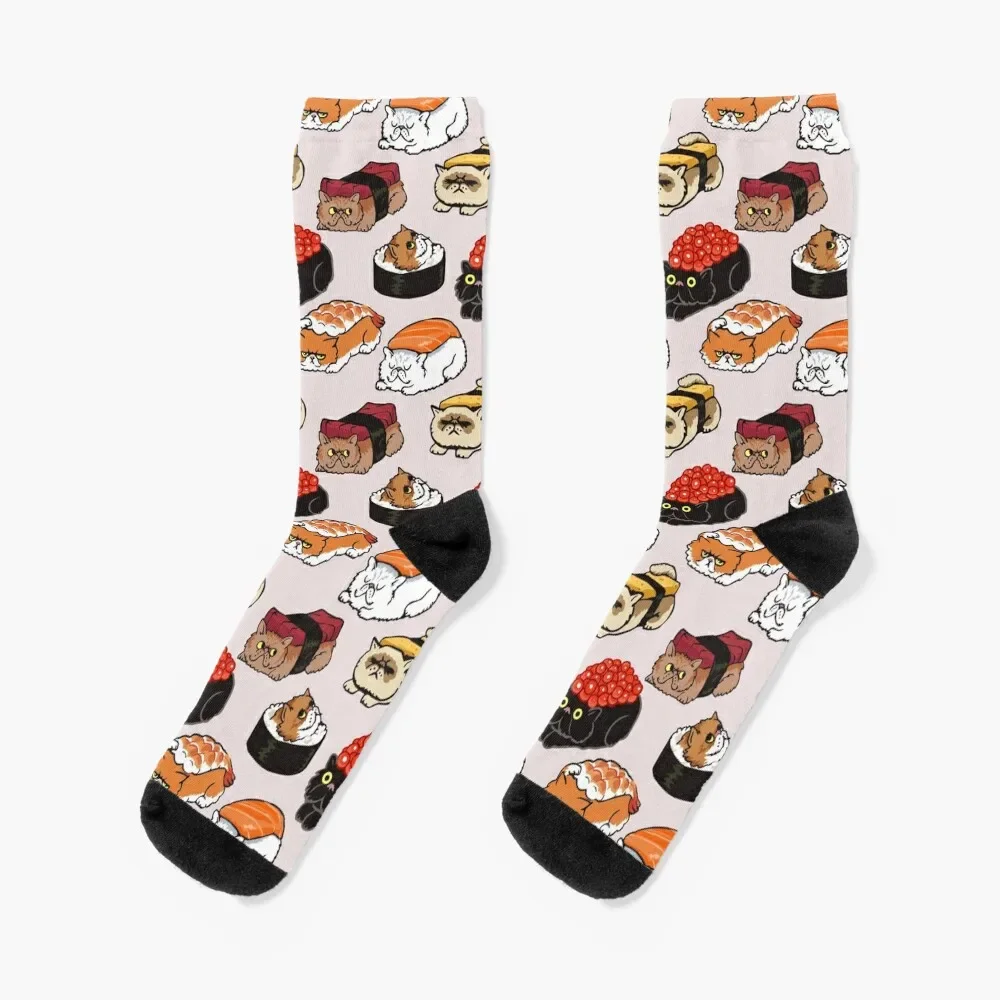 Sushi Persian Cat Socks christmas stocking winter gifts Girl'S Socks Men's fine line harry socks christmas gift short girl s socks men s