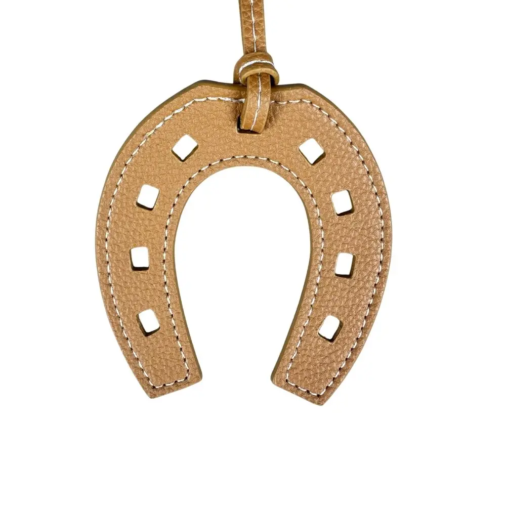 Artisanal Leather Horse Head & Horseshoe Charms Set - Premium Quality & Customizable Colors - Perfect Bag Accent