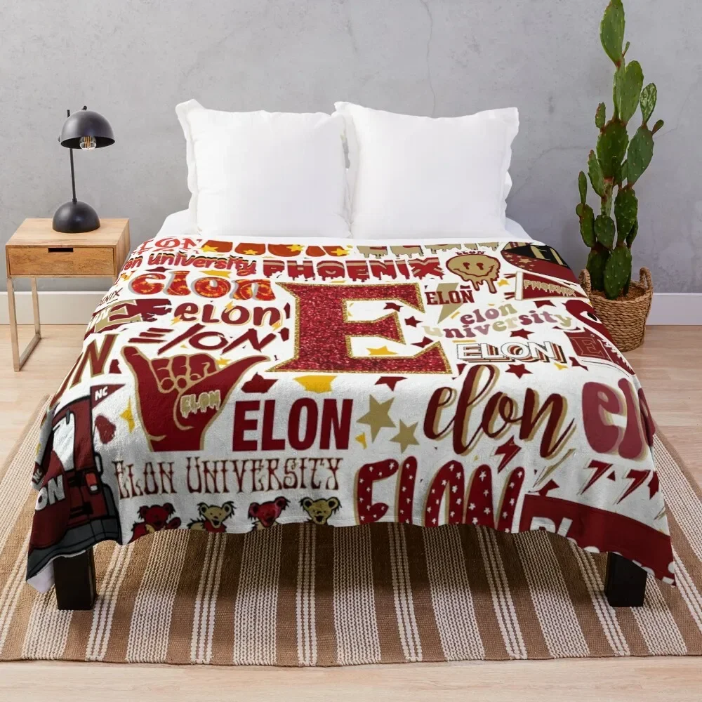 

E L O N Throw Blanket for babies Cute Plaid sofa bed Decorative Beds Blankets