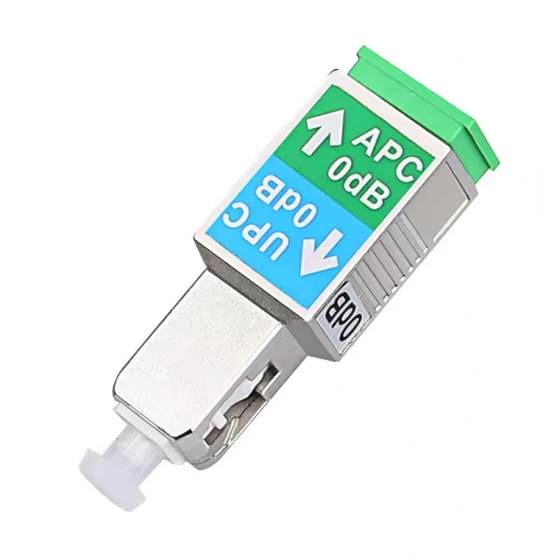 1PCS Optic Fiber Attenuator Connector 0dB SC/APC Female-SC/UPC Male SM-9/125 Fiber Optic Adapter Flange Coupler