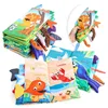 0-36M Baby Early Learning Toy Tail Cloth Book Puzzle Parent-child Interactive Sound Paper Infants Activity Toys for Babies 1