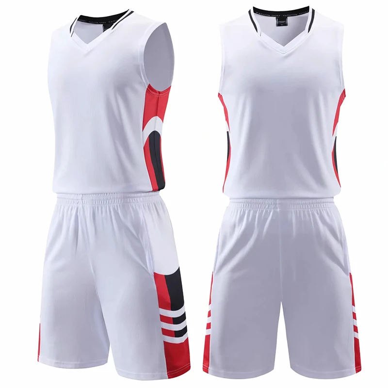 Men's Basketball Uniform Suit Men Competition Team Uniforms Sports Training Suit Vest Personality Jersey Basketball Set