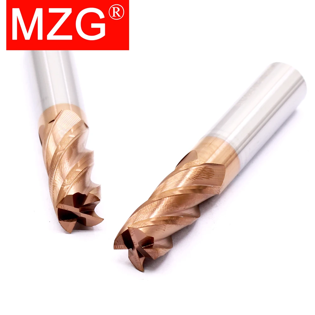 1pcs End Mill Tungsten Steel End Mill Straight Shank 4 Flute Solid Carbide CNC Milling Cutter