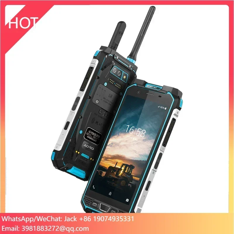 AORO M5 디지털 아날로그 4G DMR 무전기 본질안전 Zone 1 Division 21 Ex IECEx 방폭 워키토키 러기드폰