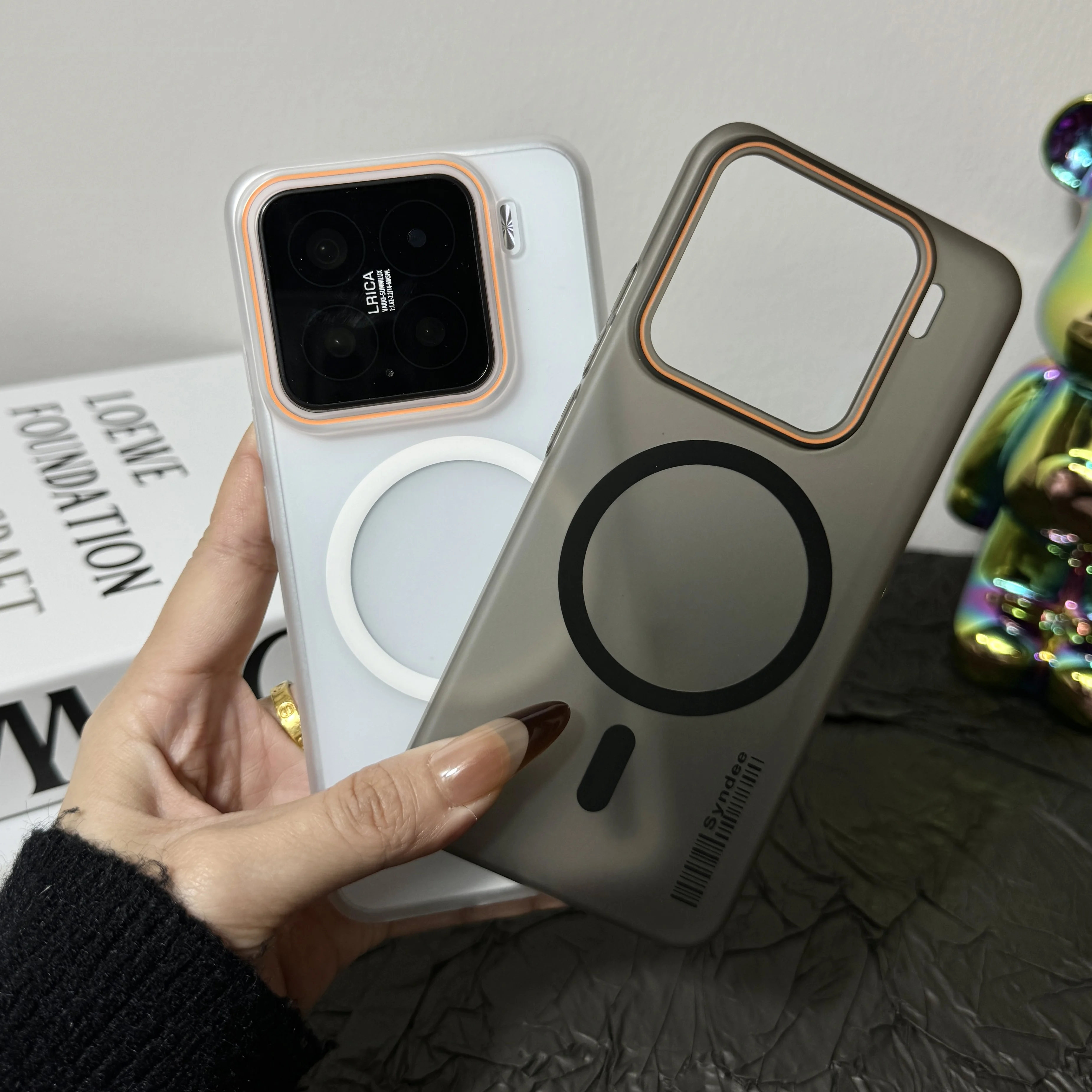 Ultra Thin Frosted Translucent Candy Hard Case with Wireless Charging