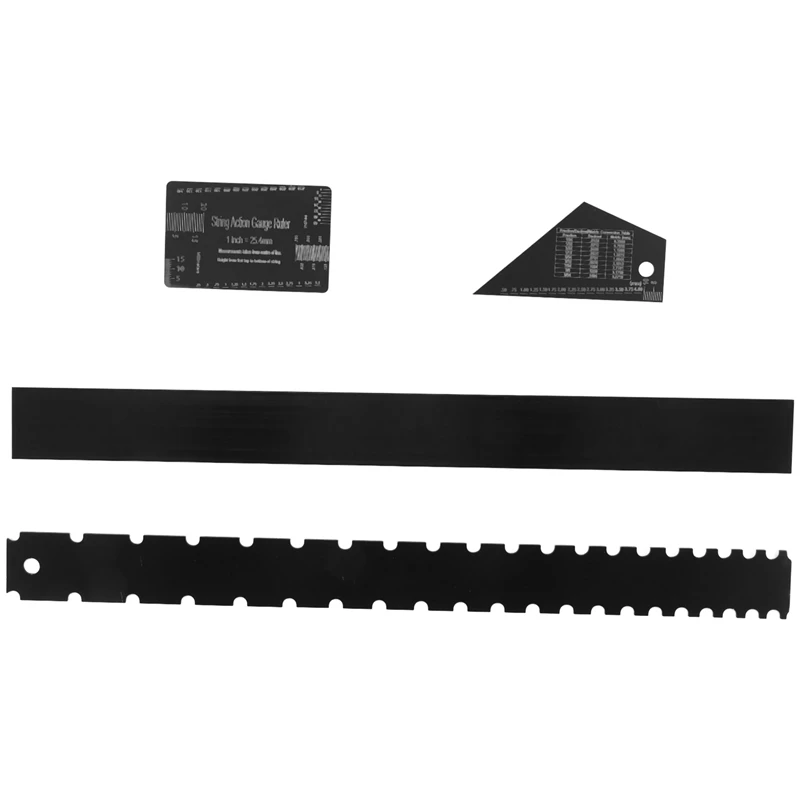 

4Pcs Luthier Tools Set Kits Guitar Neck Notched Straight Edge String Action Gauge Ruler Fret Rocker Fret Leveling Beam