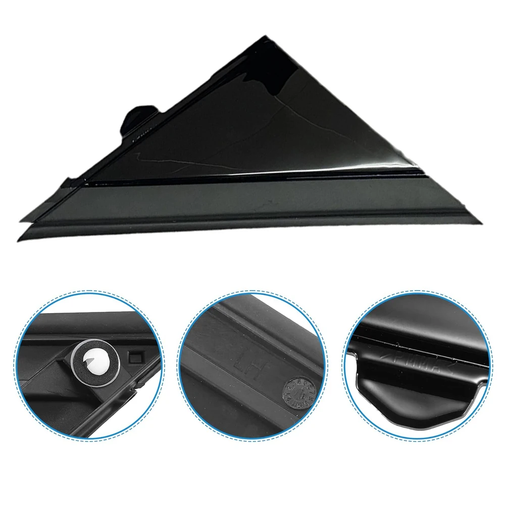 Molding Door Mirror Triangle plate Cover Door Mirror Cover Door Mirror Cover Replacement For FIAT 500 2012-Flag Cover Front Window A-pillar Triangle 1SH17KX7AA 1SH16KX7AA