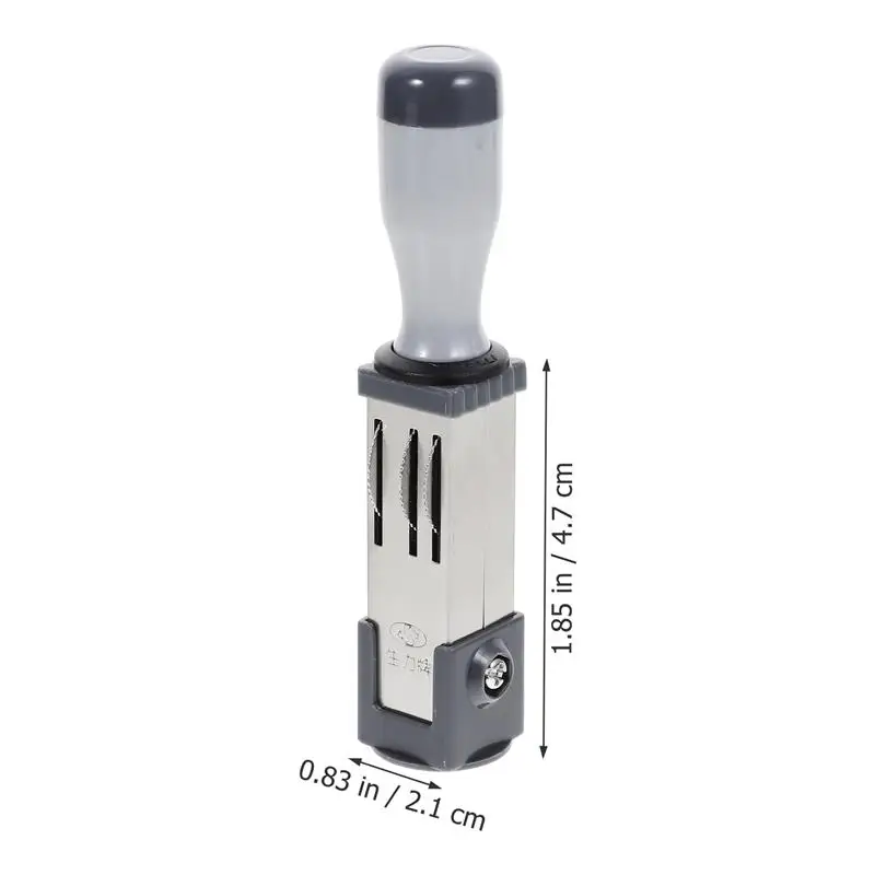 Handheld Date Stamper Multi-use Time Stamp Portable Date Rolling Stamp File Accessory Date Roller for File Home Office Daily