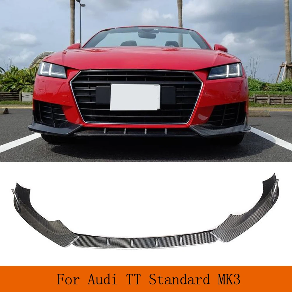

Carbon Fiber Car Bumper Front Lip Diffuser Cover Protector Fits For Audi TT Standard 2015-2018