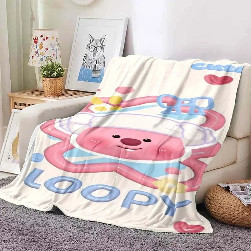 thumbnail image 1 of Manta con estampado de dibujos animados en bucle, ligera, para sala de estar, dormitorio, habitación de niños, cálida, regalo de Navidad, 1 of 5