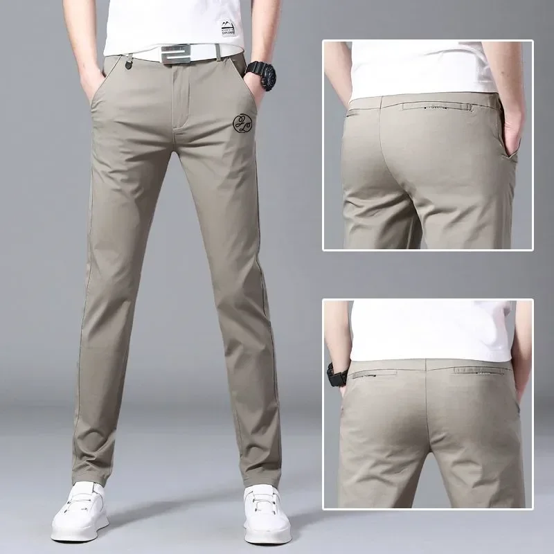 Men's Golf Clothing Spring Elastic Golf Pants Fashionable Mens Long Tennis Pants Wear Men Horse Trouse