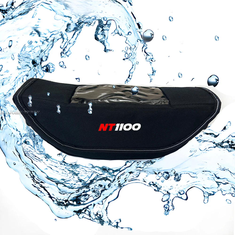 Grip stuurtas Voor HONDA DAX 125 ST125 Stuurtas Waterdichte Motorfiets Stuurwiel Navigatietas (alle Modellen)(Black NO LOGO