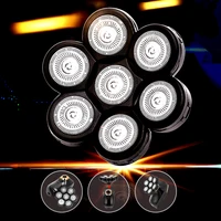 Replacement Electric Shaver Head Electric Shaver 7D Independently 7 Cutter Floating Head Waterproof Stainless Steel Razor Blade 1