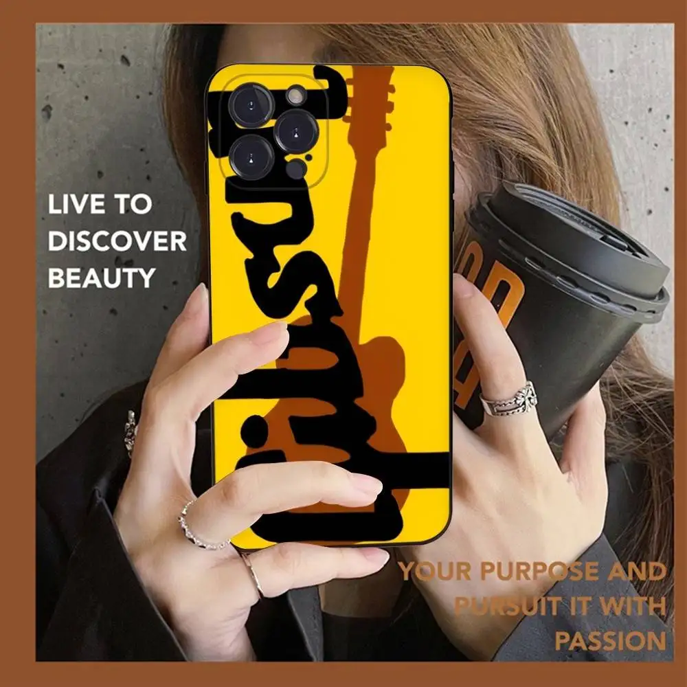 G-Gibson Musik-Handyhülle für iPhone 16 15 14 13 12 Mini 11 Pro XS Max X XR SE 6 7 8 Plus Weiche Silikonhülle – Detail 13