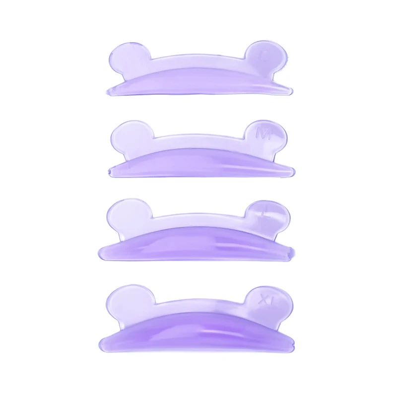 4Pairs Silicone Eyelash Perming lamination Pad Reusable Lash Lifting Rods Kit 3D Lashes Extension Curler Applicator Tools