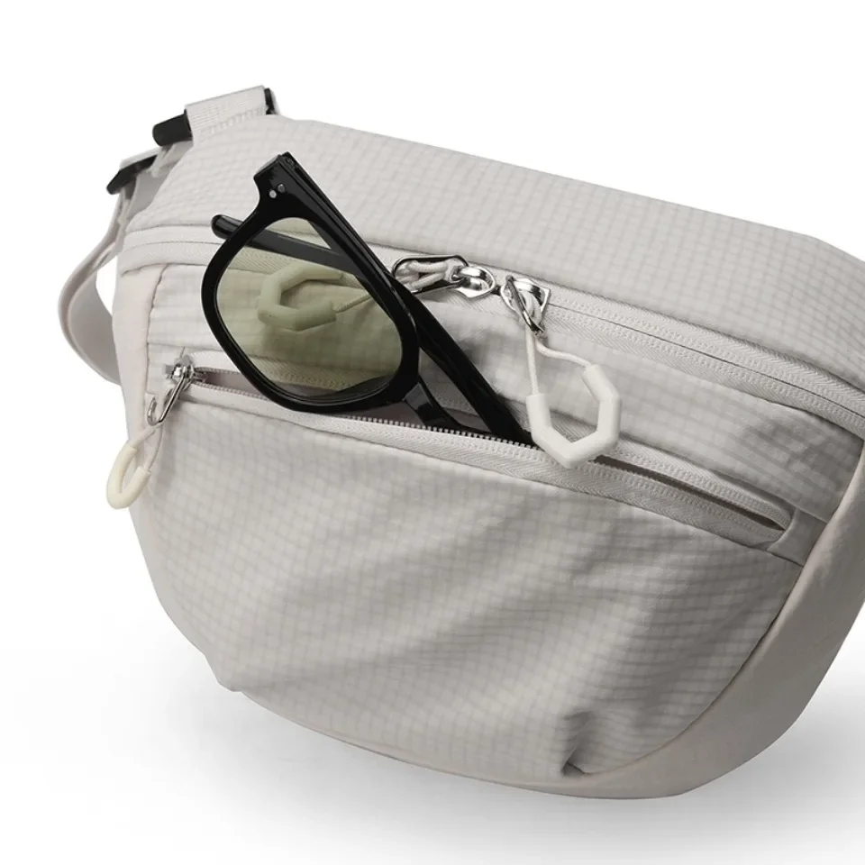 Damen-Hüfttasche, einfarbig, Outdoor-Gürteltasche mit Handytasche, leicht, zum Laufen, Wandern, Umhängetasche für Camping – Detail 16