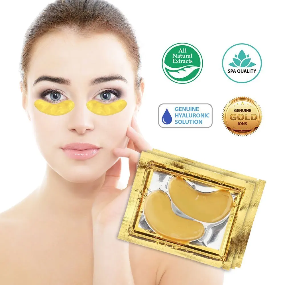 

Crystal Collagen Gold Powder Eye Mask Safe Natural Ingredients Improve Dark Circles Firming Bags Lighten Fine Lines Brighten