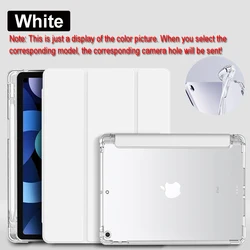 Premium iPad Case with Pencil Holder for Enhanced Protection and Style (White)