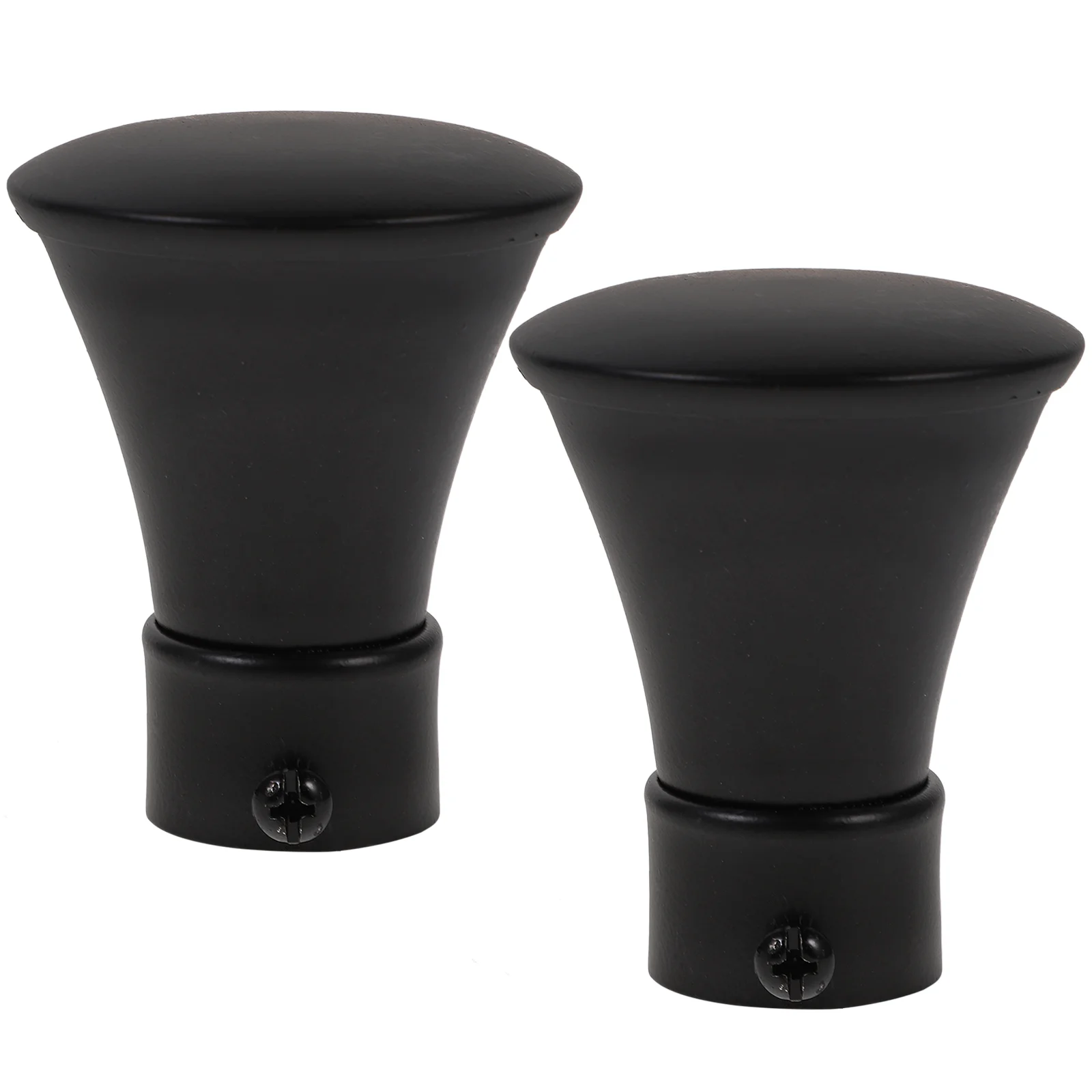 

2pcs Curtain Rods Finials Replacement Rods Cap Finials Curtain Rod Decor For Windows
