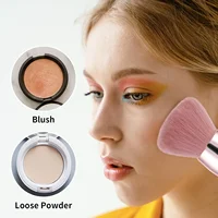 Soft Mushroom Head Loose Powder Makeup Brush, Angled Contour Brush, Large Powder Contour Blush Makeup Brush 5