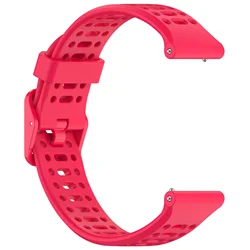 Breathable Silicone Strap Band - 20mm (6 Red)
