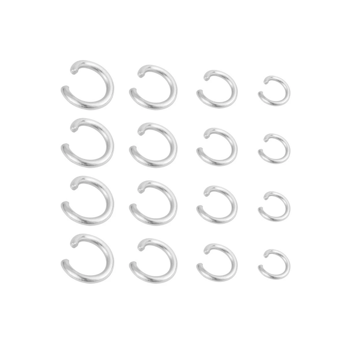 100-200 unids/lote anillos divididos de acero inoxidable anillos de salto abiertos de Color dorado/acero para joyería DIY encontrar accesorios de conector