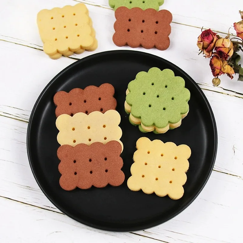 Chocolate Sandwich Cookies Classic Square Round Cookie Cutter Biscuit Mould Pressable Fondant Stamp Cake Decor Baking Supplies