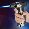 Creative Metal Turbo Gas Jet Lighter Torch Windproof Welding Gun Blue Flame Butane Cigar Smoking Lighter Kitchen Camping BBQ 6