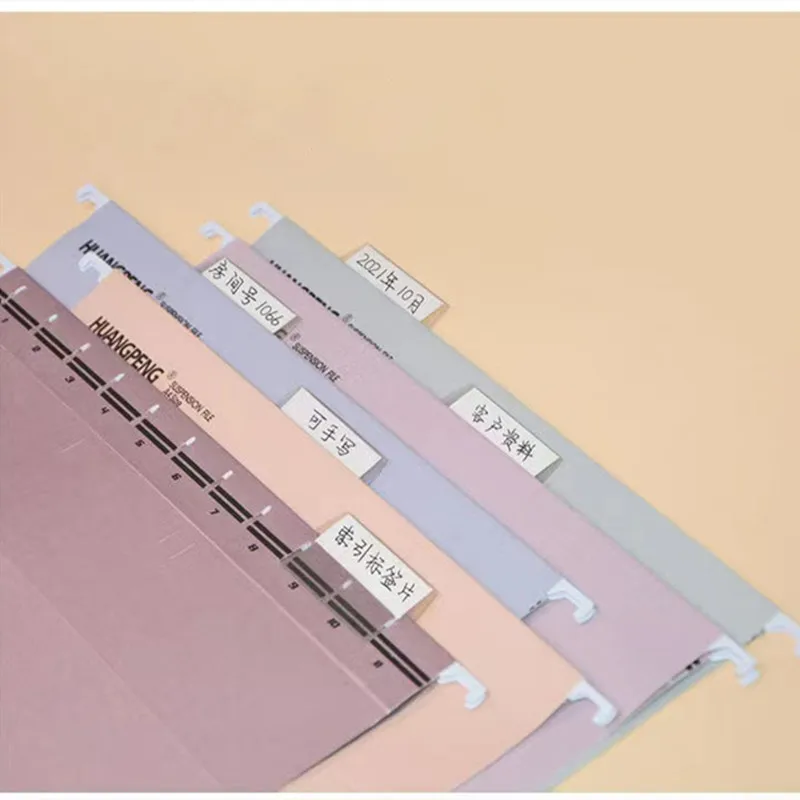 10pcs A4 Suspension Files With Tabs Hanging File Folders Extra Capacity A4 Document Organizer Office School