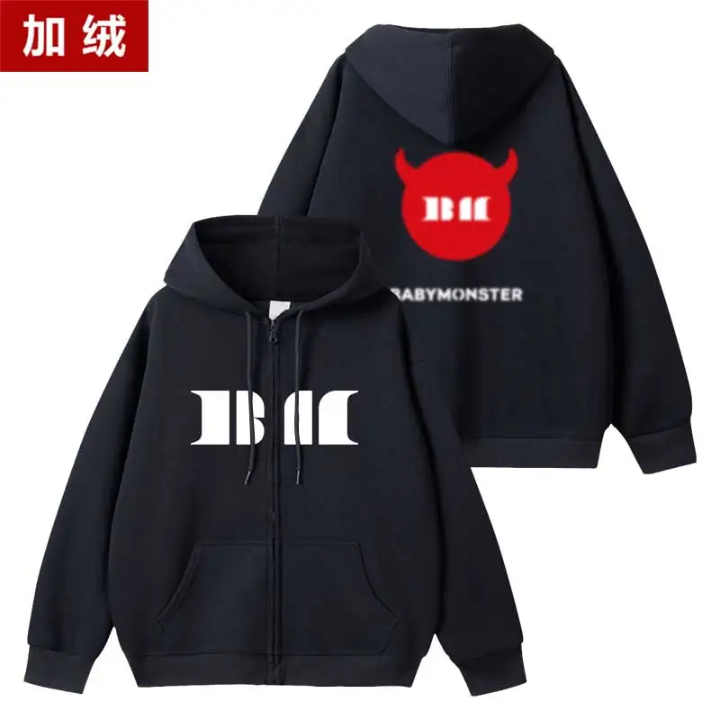 BABYMONSTER ワルツ HELLO ZIP-UP HOODIE L ① BABYMONSTER [1st World Tour: HELLO MONSTERS] Sweat Zip-Up