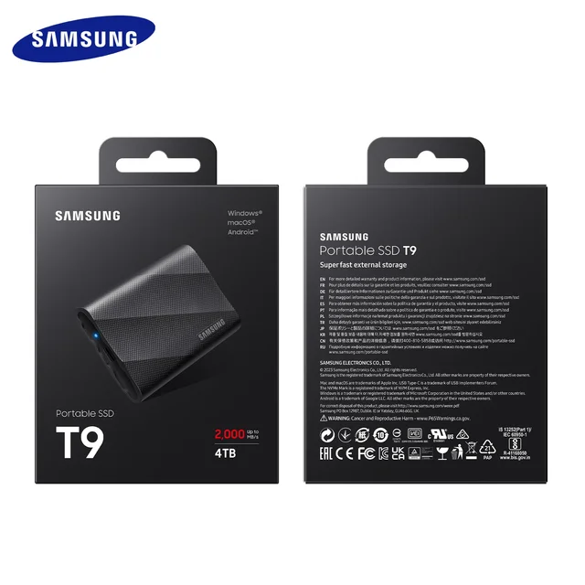 Samsung PSSD T9 4TB 2TB External Disk Hard Drive Solid State Disk 1TB USB 3.2 Gen 2x2 Portable T9 SSD For Laptop Desktop PC 6