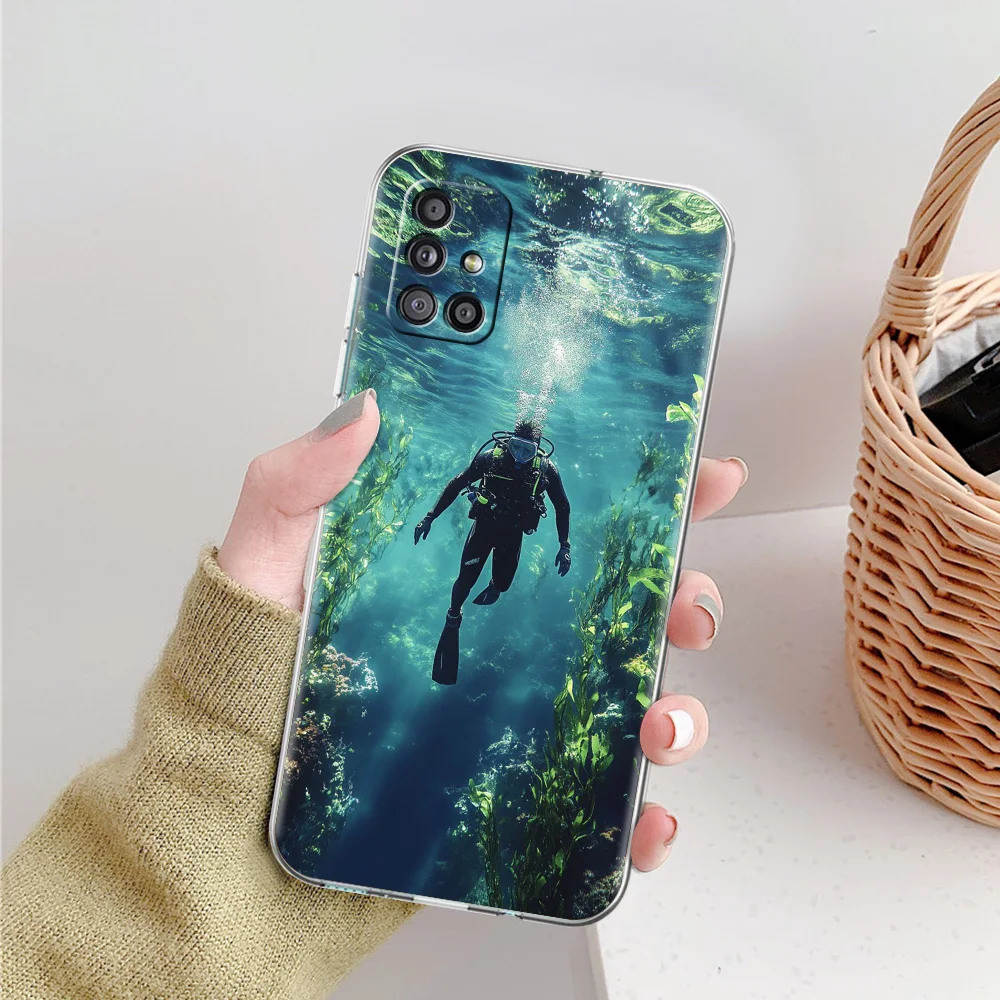 Clear Scuba Diving Protective Phone Case Cover