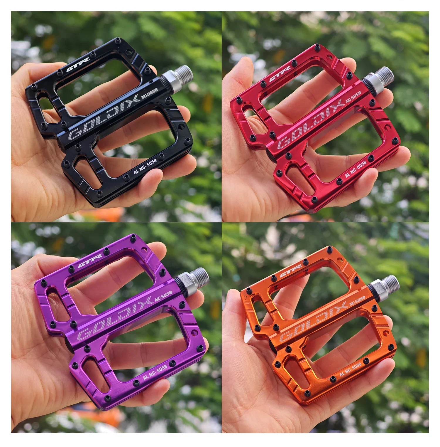 Description Picture 3 of itemGOLDIX New 3-Bearing Sealed Pedals: Free Shipping, High Strength & Non-Slip