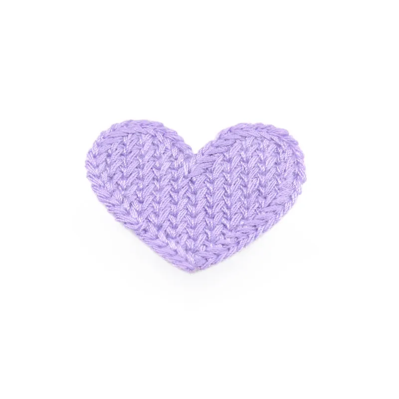 34mm Mini Heart Cotton Knitting Flower 20Pcs for Home Hat Shoes Clothing Decoration Scrapbooking DIY Handmade Crafts Accessories cotton knitting flower