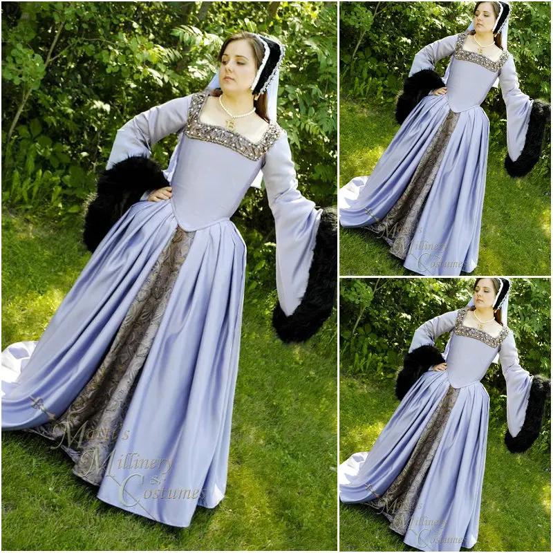 

Anne Boleyn purple royal dress Mary Boleyn Tudor Queen Elizabeth Costume Victorian Versailles Dancing Ball Gown Drama Dress
