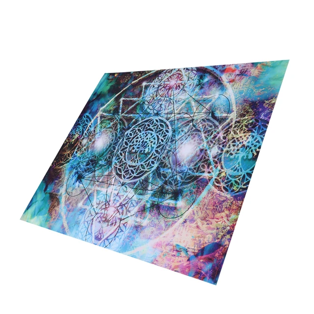 Poliészter Gobelin Absztrakt Geometria Mintázat Fal Függő Takaró Art Otthoni Dekoráció150X130Cm - Image 6