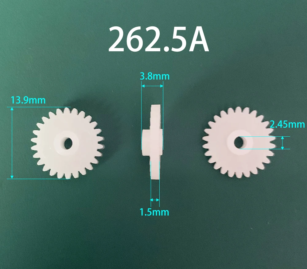 262A 262A Short 262.5A 262.5A Thick 263A 0.5M Gear Modulus 0.5 26 Tooth Plastic Gear Disc Motor Fitting Toy Accessories 10pcs