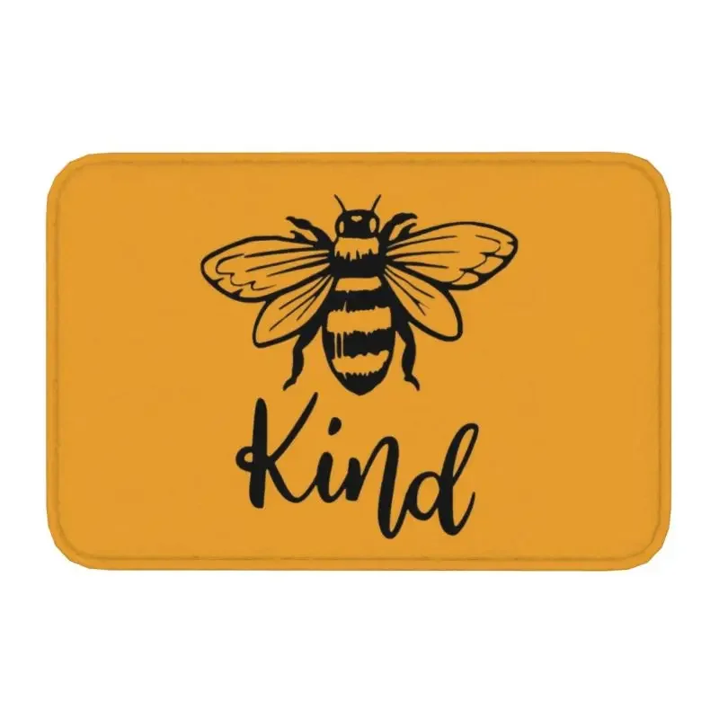 

Honey Bee Front Door Mat Anti-Slip Outdoor Quick Dry Honeybee Doormat Kitchen Balcony Entrance Rug Carpet