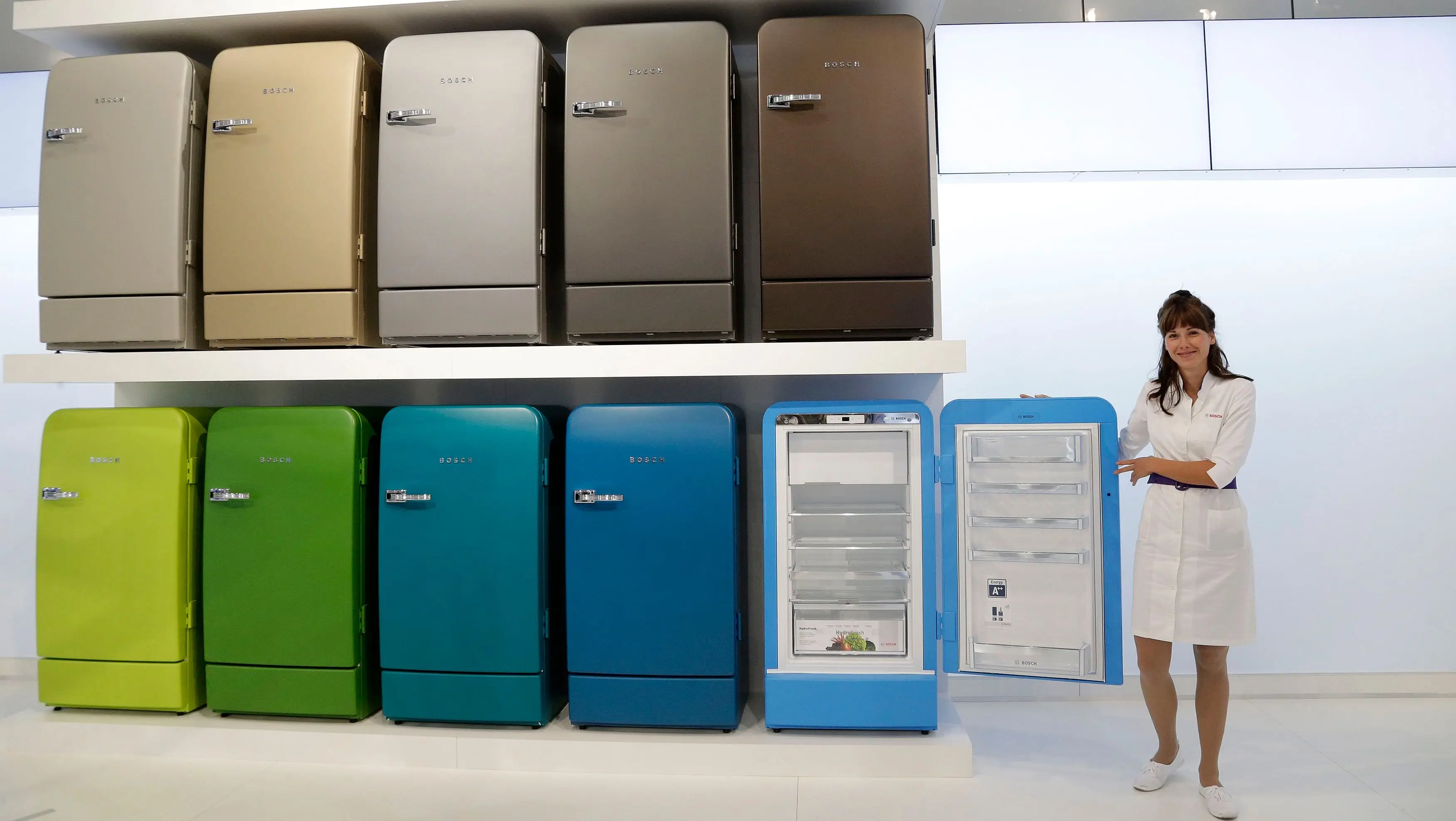 Home Fridges Freezer A++Energy-saving 136 Litre Household Refrigerated Three Doors Refrigerated For Home Use