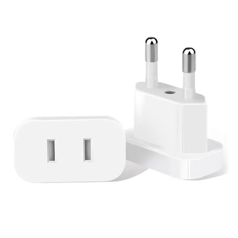 4MM US Jack To EU Plug Outlet Travel Charger Power Socket Adapter USA To Europe European Regulation Charging Converter Plug plug adapter