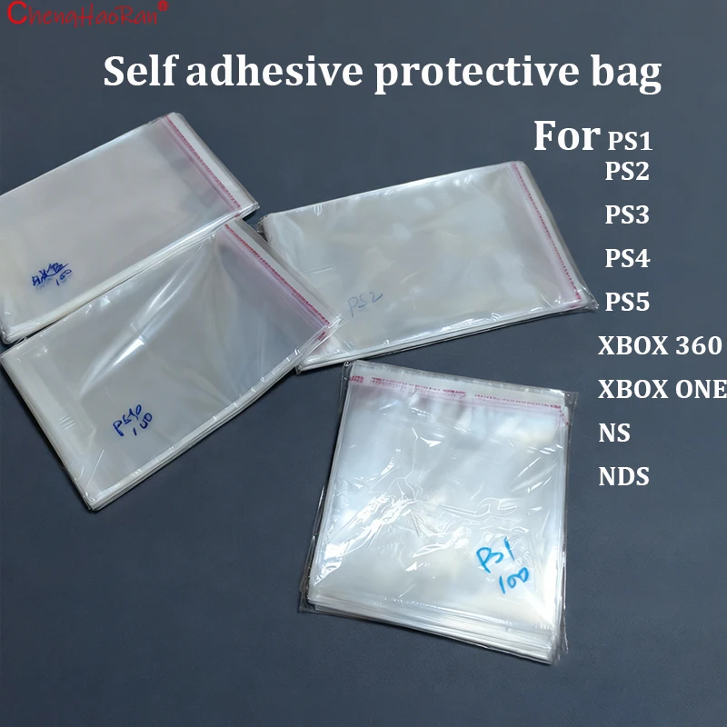100PCS Self-Adhesive Protective Game Box Dust and Moisture-Proof Bags